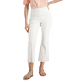 thumbnail image 1 of INC International Concepts Womens High Rise Crop Flare Pull On Jean White 16, 1 of 4