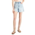 thumbnail image 1 of INC International Concepts Womens High Rise Raw Hem Denim Shorts Light Indigo 2, 1 of 1