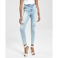 thumbnail image 1 of INC International Concepts Womens High Rise Ripped Skinny Jeans Indigo 0, 1 of 1