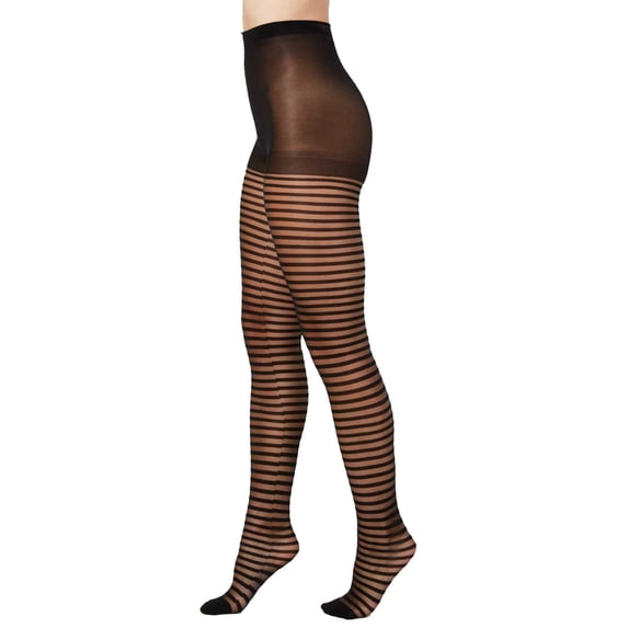 INC International Concepts Womens Horizontal Ribbon Tights;S/M
