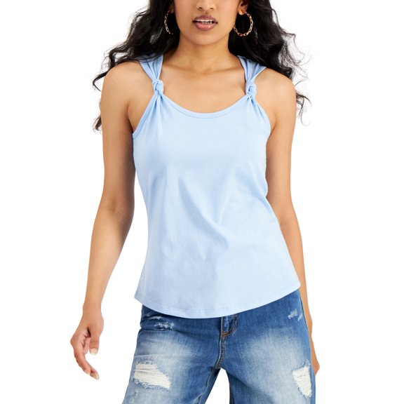 INC International Concepts Womens Knotted Strap Tank Top Dutch Canal XL