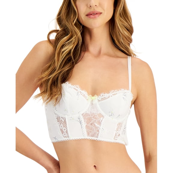 INC International Concepts Womens Lace Bustier Ditsy Daisy M