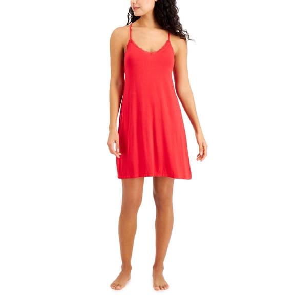 INC International Concepts Womens Lace Printed Chemise Nightgown Patrol Size S