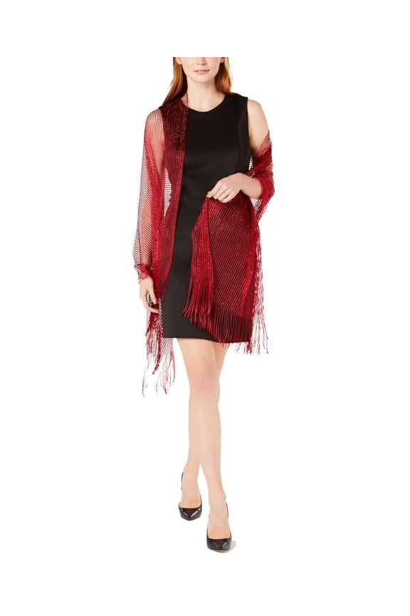 Womens Lurex Metallic Net Evening Wrap