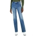 thumbnail image 1 of INC International Concepts Womens Mid Rise Bootcut Jeans Dark Indigo 12, 1 of 1