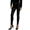 thumbnail image 1 of INC International Concepts Womens Mid Rise Coated Skinny Jeans Deep Black 14, 1 of 1