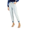 thumbnail image 1 of INC International Concepts Womens Mid Rise Denim Joggers Light Indigo M, 1 of 1