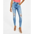 thumbnail image 1 of INC International Concepts Womens Mid Rise Destructed Skinny Jeans Medium Indigo 2, 1 of 1