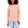 thumbnail image 1 of INC International Concepts Womens Mixed Knit Sweater Creamy Peach S, 1 of 1