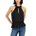 thumbnail image 1 of INC International Concepts Womens Mock Neck Top Deep Black S, 1 of 1