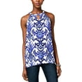 thumbnail image 1 of INC International Concepts Womens Printed Keyhole Top;S, 1 of 2