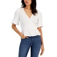 thumbnail image 1 of INC International Concepts Womens Puff Sleeve Top Bright White 2XL, 1 of 1