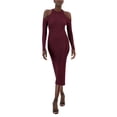 thumbnail image 1 of INC International Concepts Womens Ribbed Bodycon Dress Port M, 1 of 1