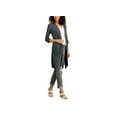 thumbnail image 1 of INC International Concepts Womens Ribbed Duster Cardigan Medium Heather Grey XS, 1 of 1