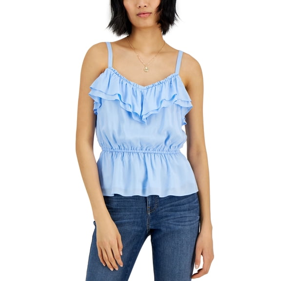 INC International Concepts Womens Ruffle Camisole Dutch Canal 2XL