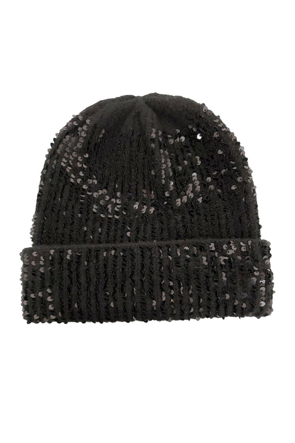 Womens Sequin Shine Beanie;One Size