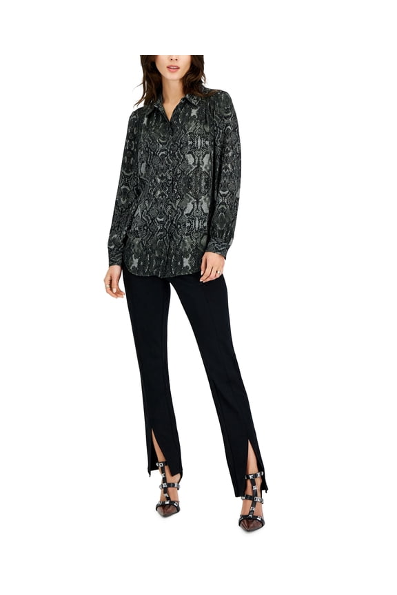 Womens Snakeskin Print Tunic Desert Snake L