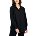 thumbnail image 1 of INC International Concepts Womens Tunic Shirt Deep Black S, 1 of 1