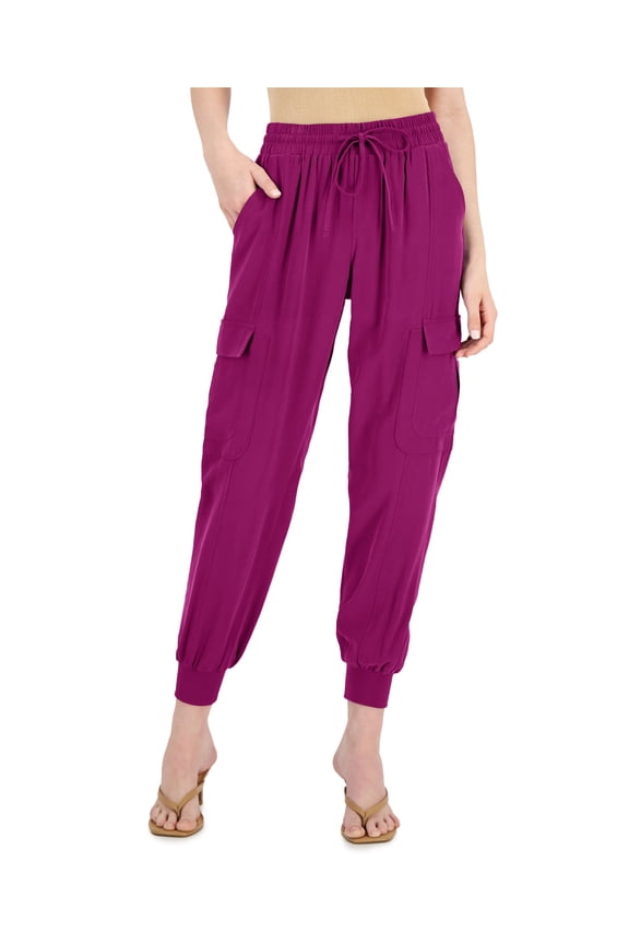 Womens Utility Jogger Pants Cranberry Rose 2XL