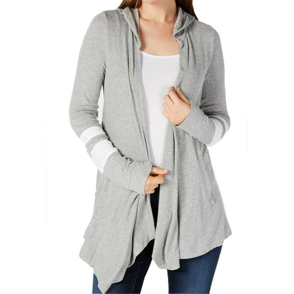 INC International Concepts Womens Varsity Stripe Cozy Hoodie