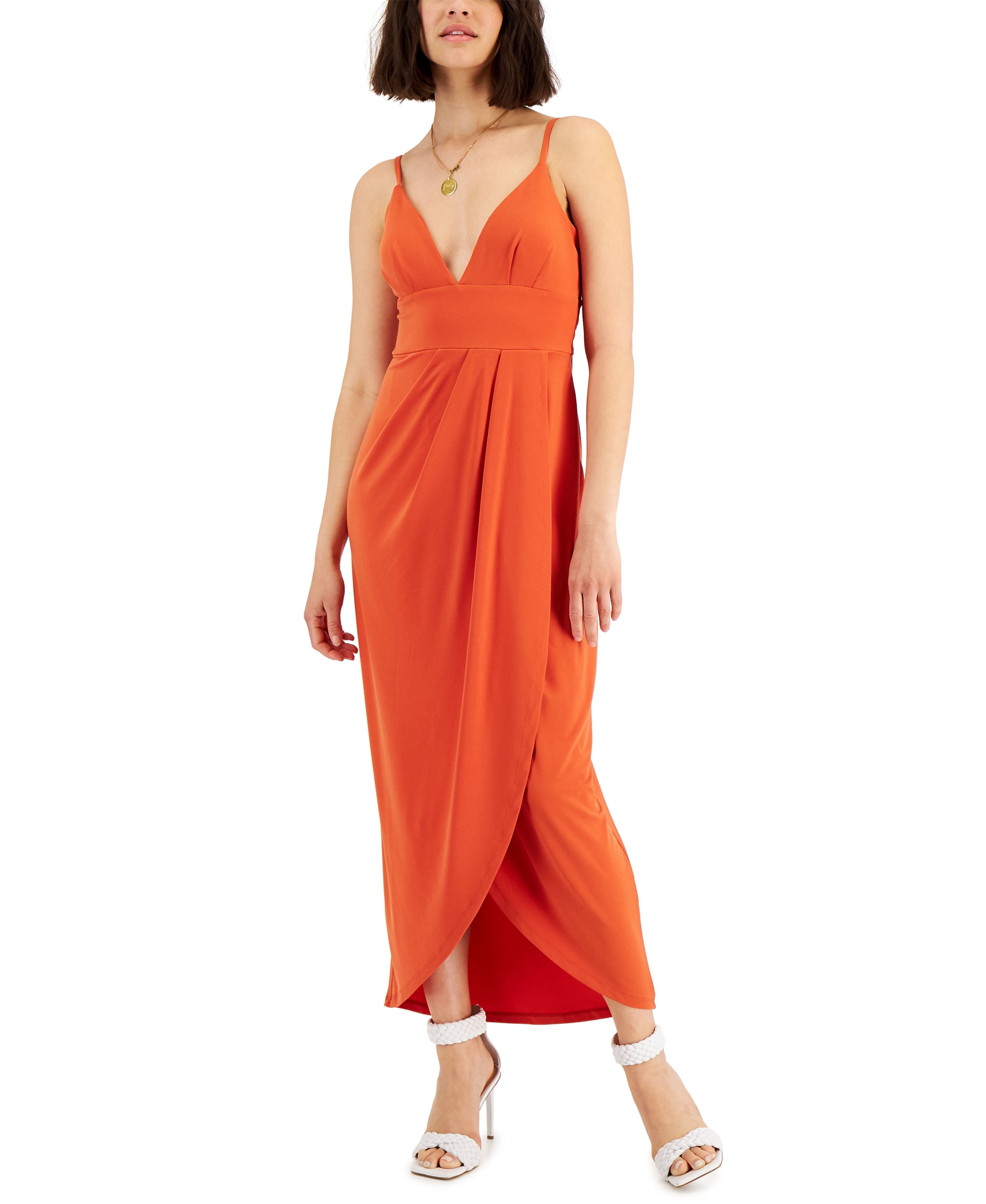 INC International Concepts Womens Wrap Maxi Dress Summer Fig 2XL -  Walmart.com