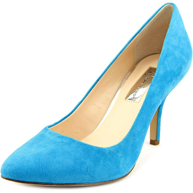 INC International Concepts Zitah Women Pointed Toe Suede Blue Heels
