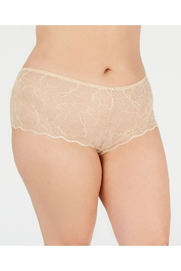 Intimates Beige Boy Short Underwear Plus 3X