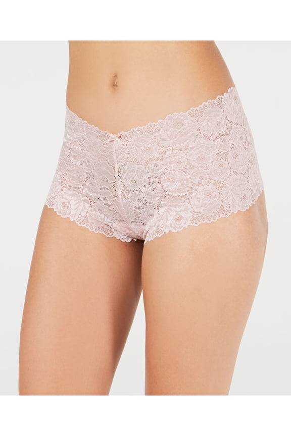 Intimates Pink Lace Floral Everyday Boy Short Size: XL