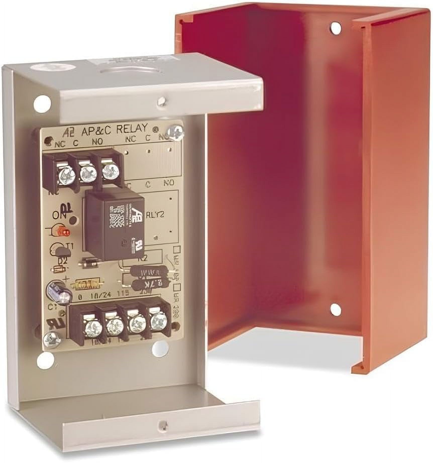 INC MR101/C/R 24/120VAC, RED Metal Enclosure, Single, Relay