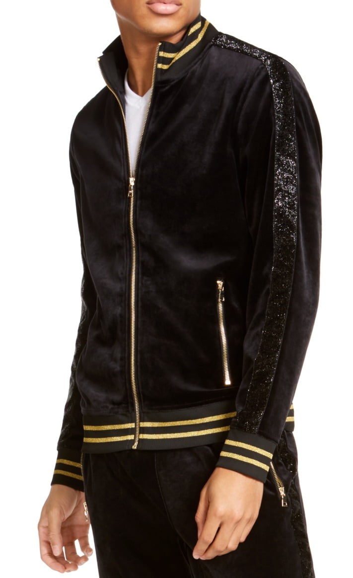 OVO Monogram Velour Track Jacket Black Men's - SS22 - US