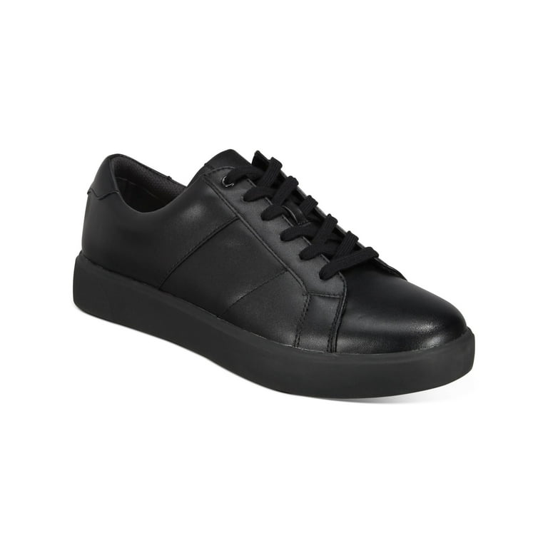 INC Mens Black Comfort Ezra Round Toe Platform Lace-Up Sneakers