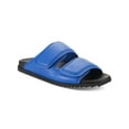thumbnail image 1 of INC Mens Blue Treaded Open Toe Platform Slide Sandals Shoes 8.5 M, 1 of 5