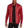thumbnail image 1 of INC Mens Fall Faux Leather Varsity Jacket, 1 of 4
