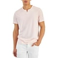 thumbnail image 1 of INC Mens Heathered Split Neck T-Shirt, 1 of 1