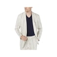 thumbnail image 1 of INC Mens Linen-Blend Striped Blazer Tan S, 1 of 2