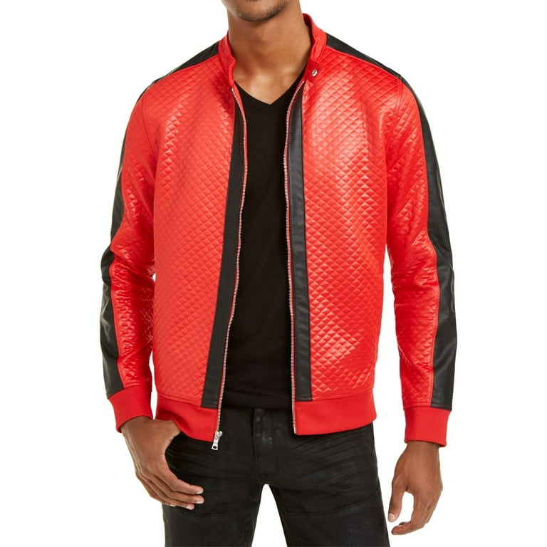 Inc red leather jacket clearance