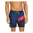 thumbnail image 1 of INC Mens Navy Lightweight Active Drawstring Athletic Fit Swim Trunks S, 1 of 2