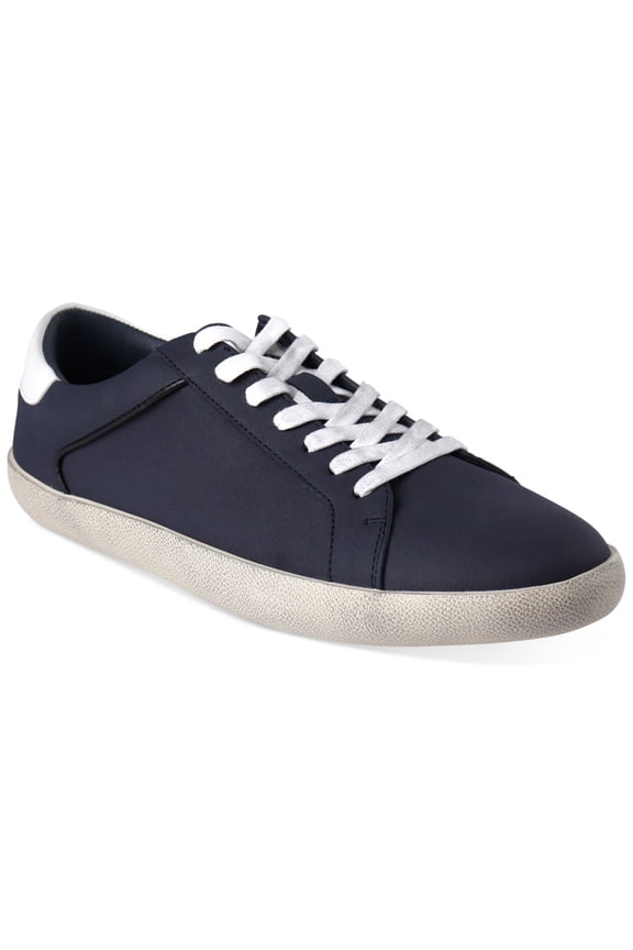 Mens Navy Padded Damon Round Toe Lace-Up Sneakers Shoes 11.5 M