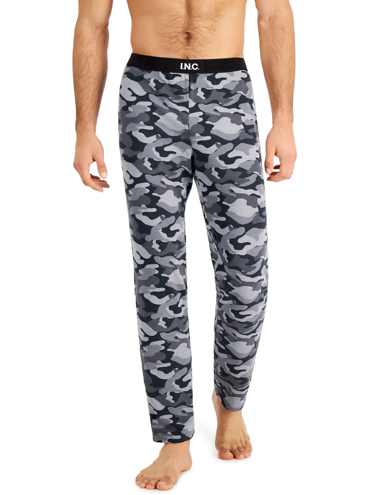 INC Mens Nightwear Camo Pajama Bottoms