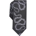 thumbnail image 1 of INC Mens Python Convo Metallic Snake Neck Tie Black O/S, 1 of 2