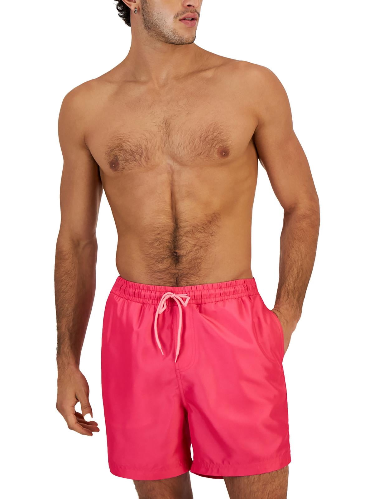 INC Mens Quick Dry 5" Inseam Swim Trunks