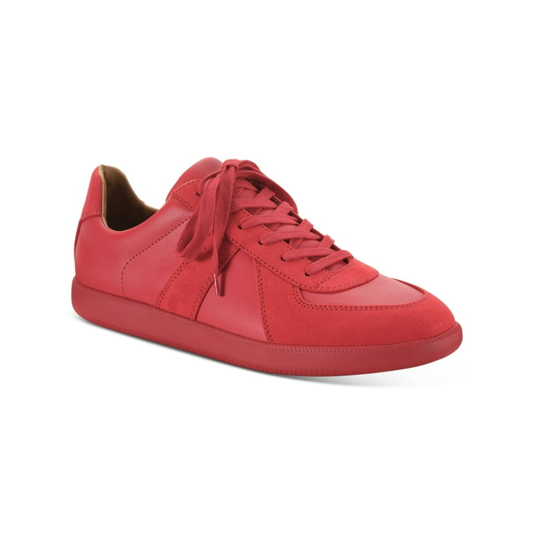 INC Mens Red Padded Harlan Round Toe Platform Lace Up Athletic Sneakers Shoes 10 M