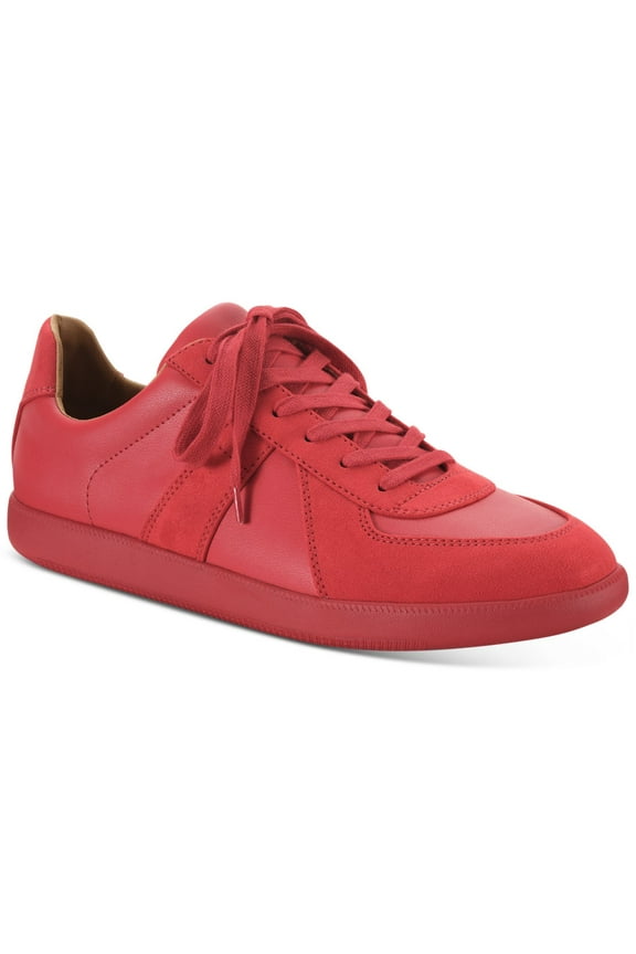Mens Red Padded Harlan Round Toe Platform Lace-Up Athletic Sneakers Shoes 11.5