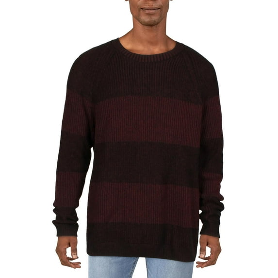 INC Mens Ribbed Pullover Crewneck Sweater