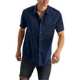 thumbnail image 1 of INC Mens Satin Collared Button-Down Shirt, 1 of 3