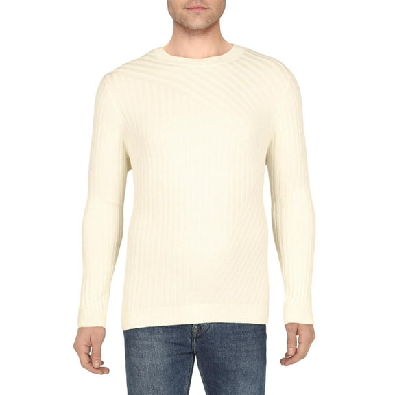 International Concepts Mens Tucker Crewneck Sweater Antique White 2XL