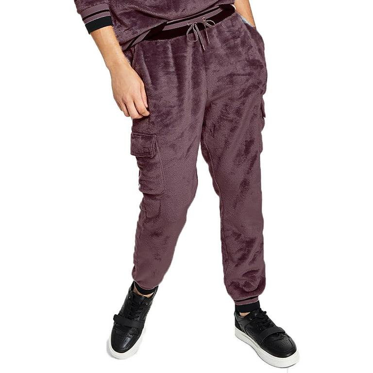 Velour joggers sales mens