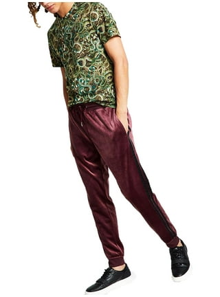  KingSize Men's Big & Tall Velour Open Bottom Pants - Tall - L,  Deep Burgundy : Clothing, Shoes & Jewelry