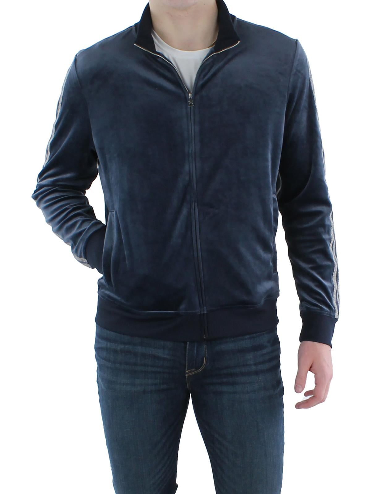 INC Mens Velour Sweatshirt Track Jacket