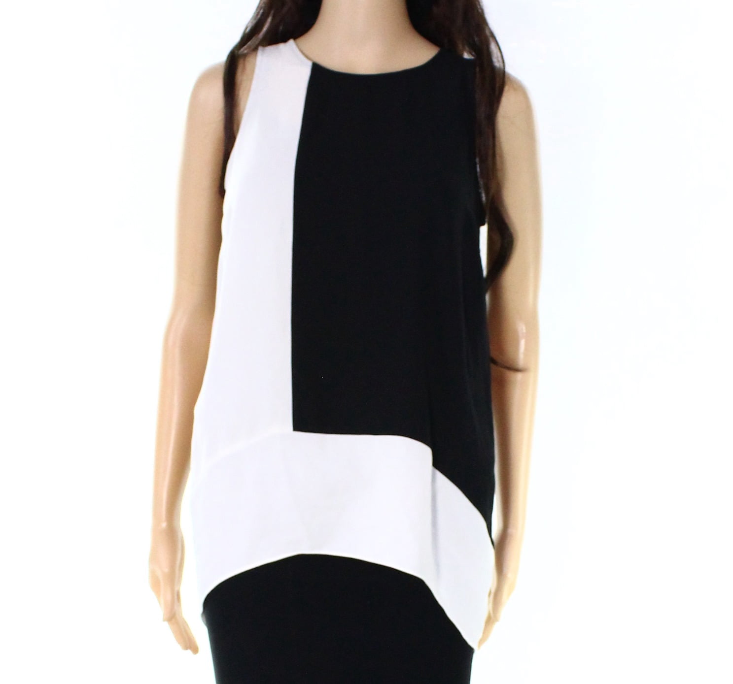 Colorblocked Top INC International Concepts Womens Colorblocked Sleeveless Top;0 ...